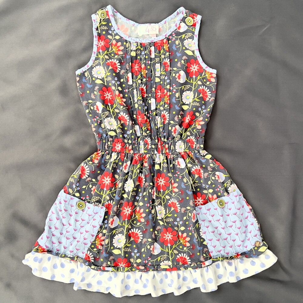 Matilda Jane 435 The Adventure Begins Soak Up The Sun Floral Dress Girls Size 8